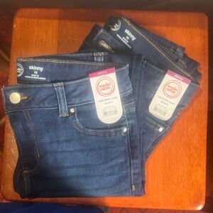 Wonder Nation Women's Skinny Jeans - Deep Indigo